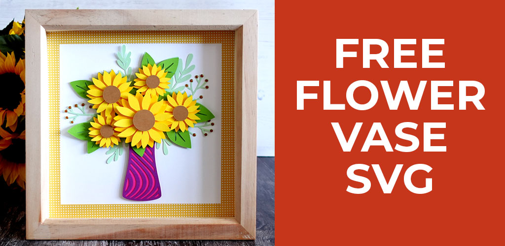 Sunflower Vase Free Layered SVG