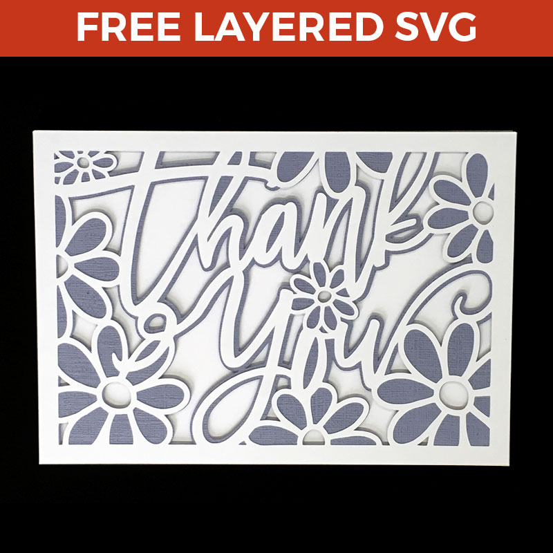 Download Thank You Flowers Greetings Card Svg Craft With Sarah