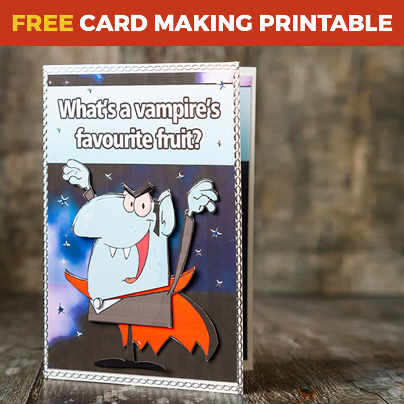 Free Vampire Halloween Joke Card
