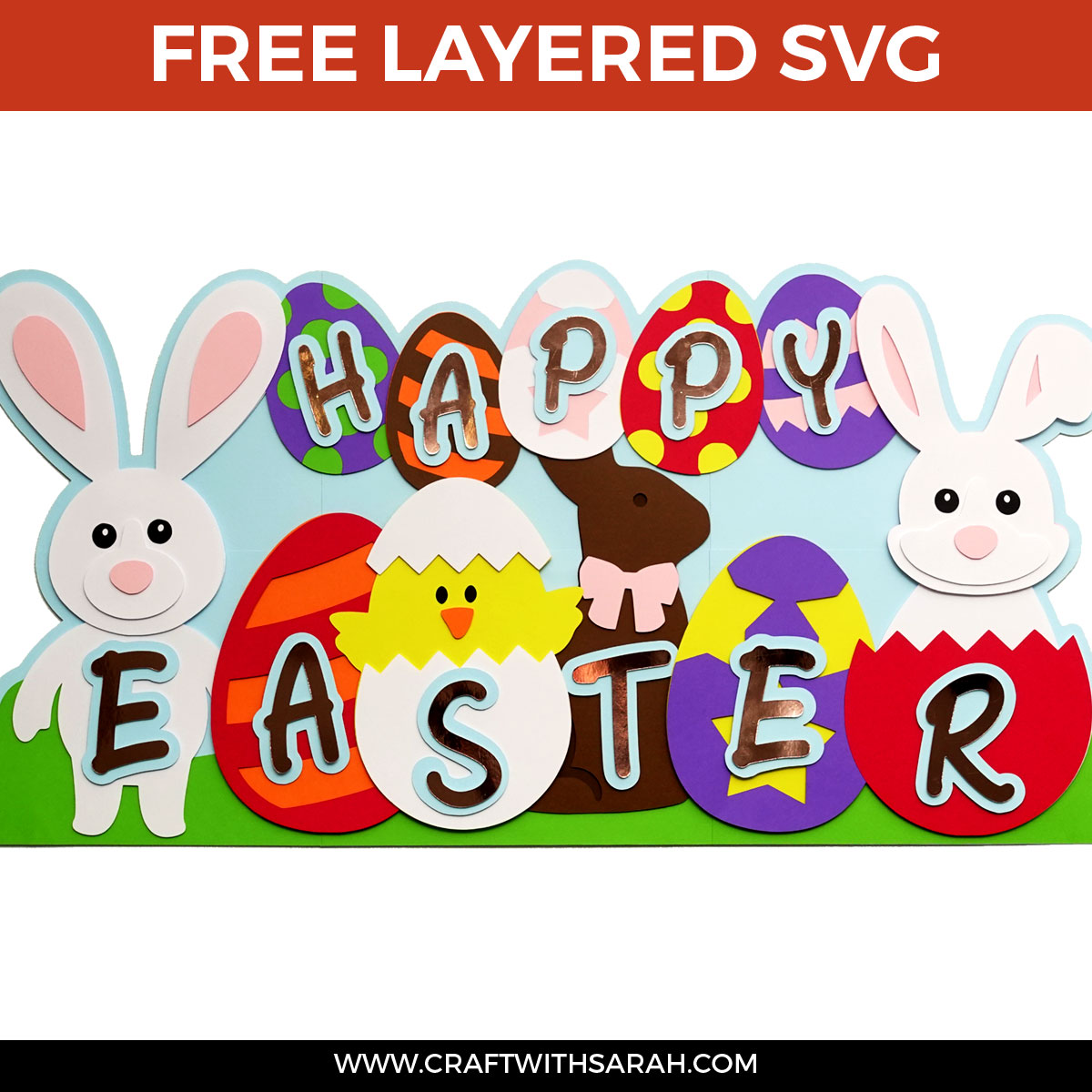 GIANT Layered Easter Sign SVG