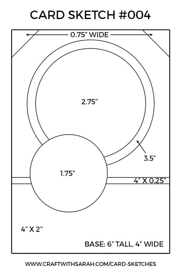 Card Sketch 004 Printable Version from Craft with Sarah