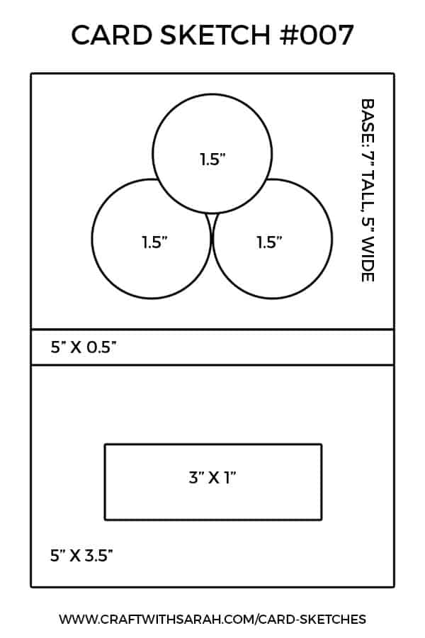 Card Sketch 007 Printable Version from Craft with Sarah
