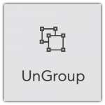 Design Space Ungroup Icon