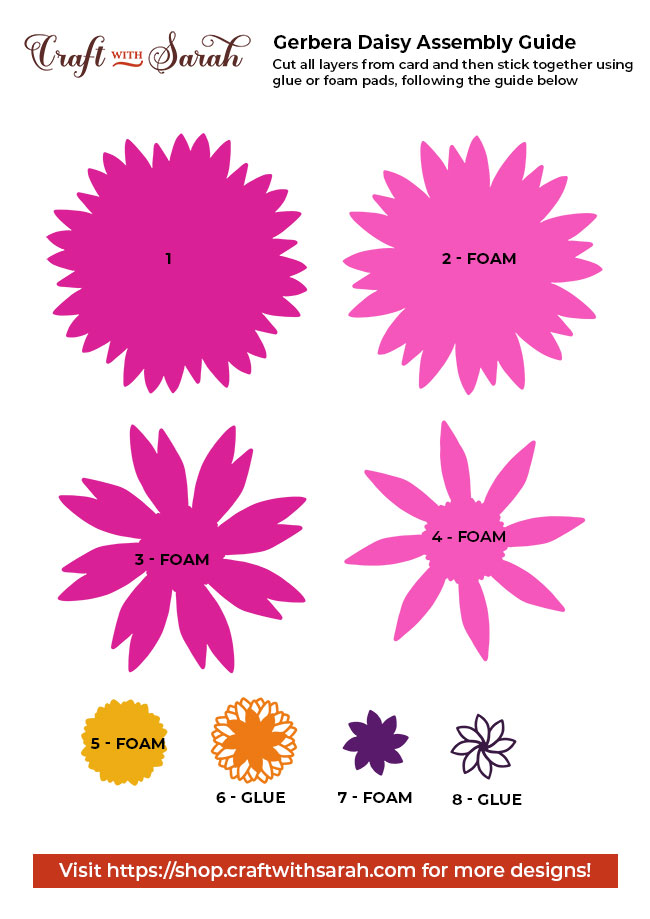 How to make paper gerbera daisy flowers