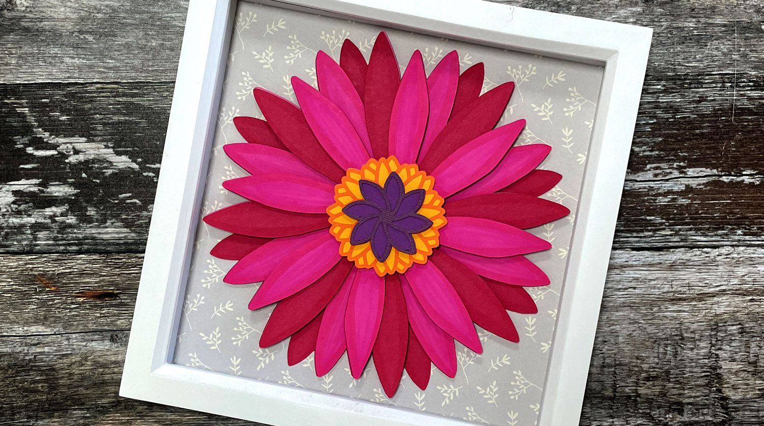 Gerbera Daisy Paper Flowers - Free Layered Flower SVG