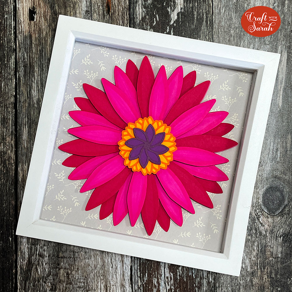 Free gerbera daisy paper flower svg