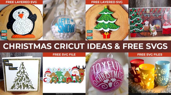 The Best Christmas Cricut Ideas | Free Christmas SVGs - Craft with Sarah