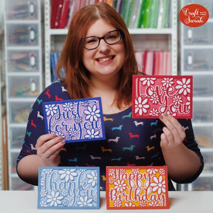 How to Make 3D Layered Greetings Cards with your Cricut Craft with Sarah