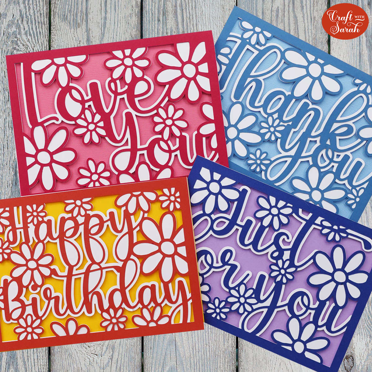 Cricut greetings cards