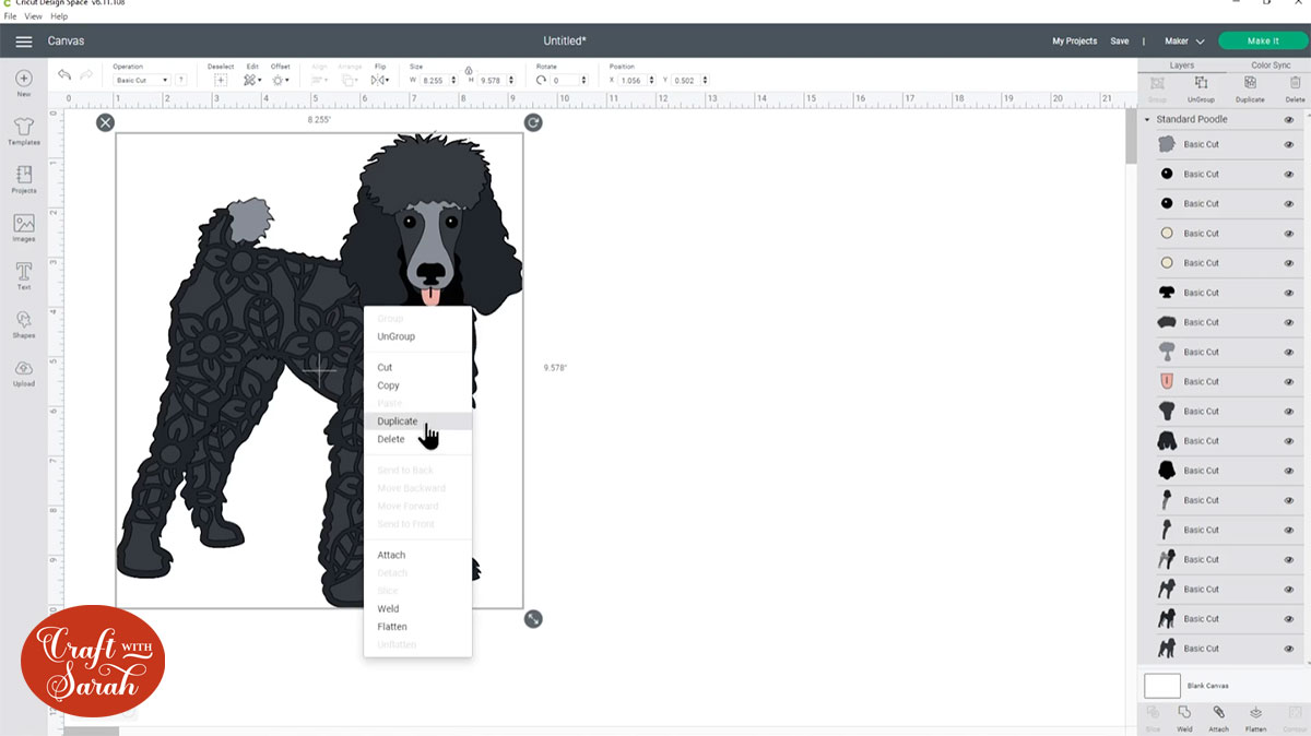 Duplicate the group of layers