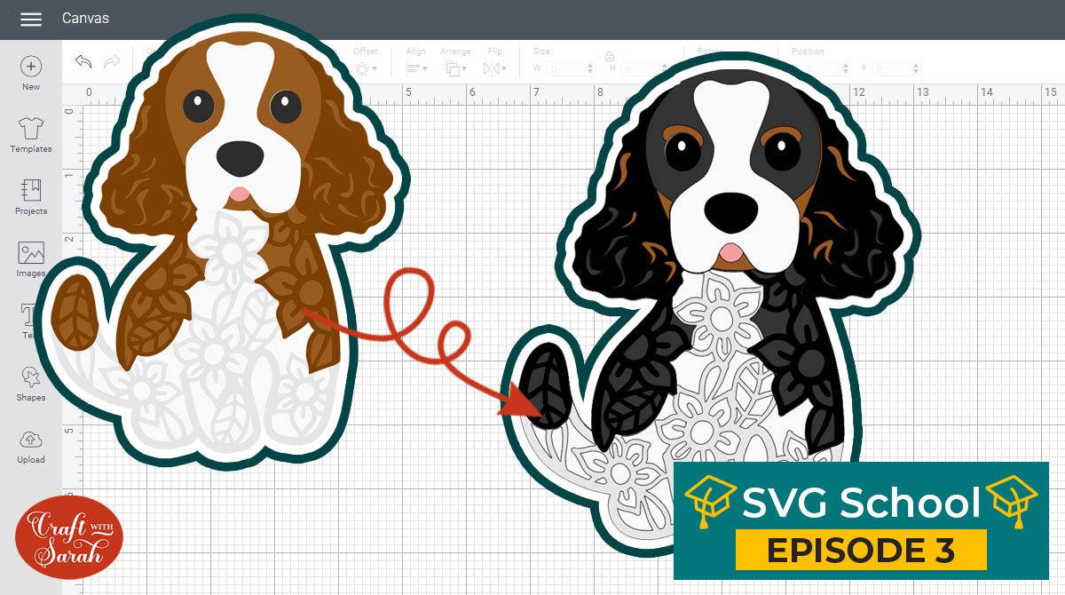 How to make tricolor dog SVGs