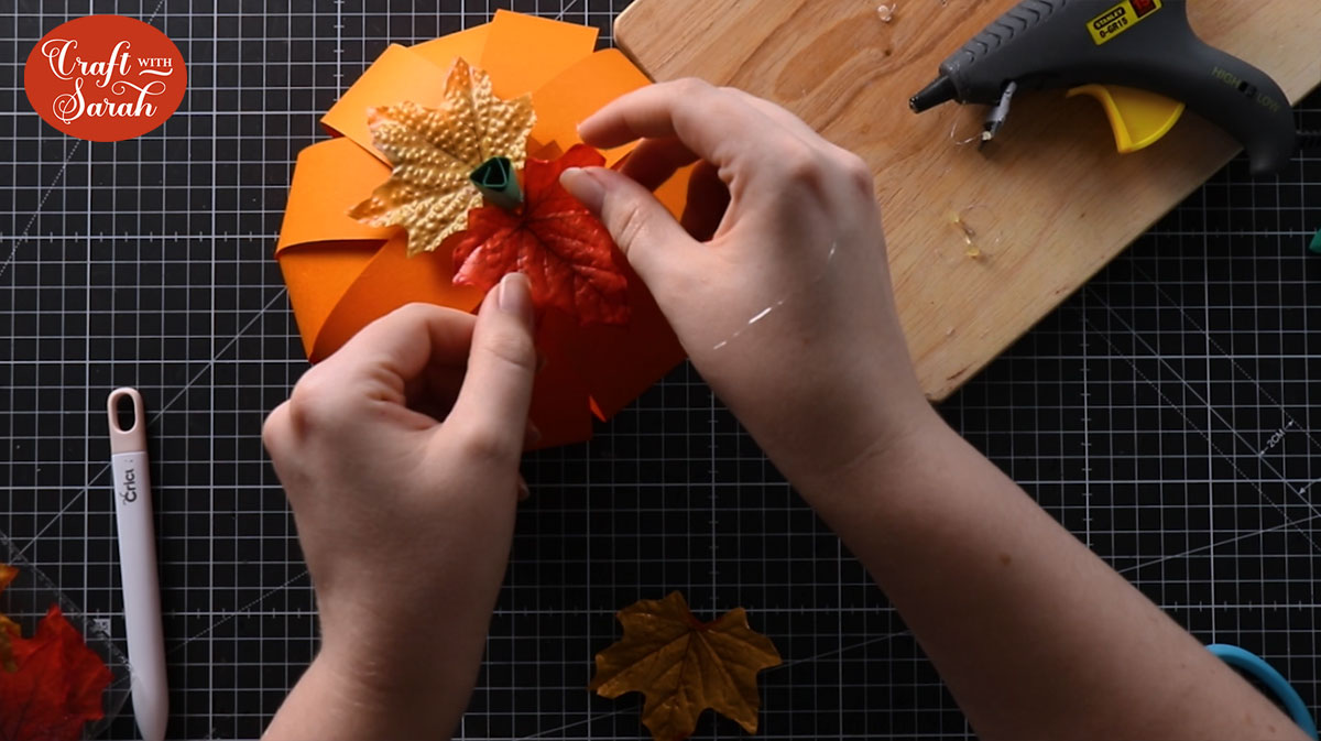 Decorate with autumn leaves