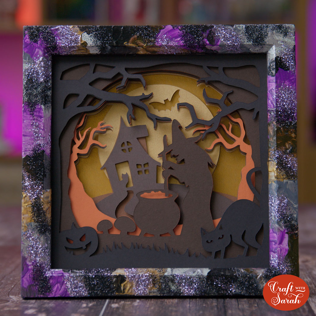 Halloween shadow box frame