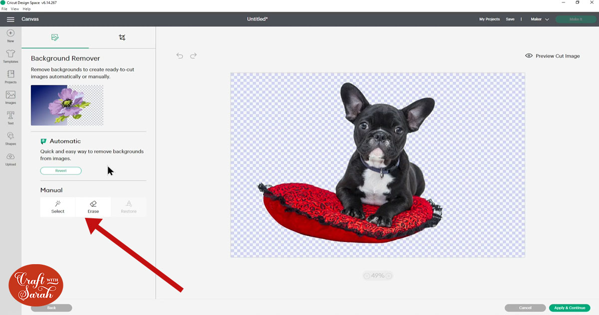 Cricut Design Space Background Removal Tool: How to Use it & How Well Does  it Work? - Craft with Sarah