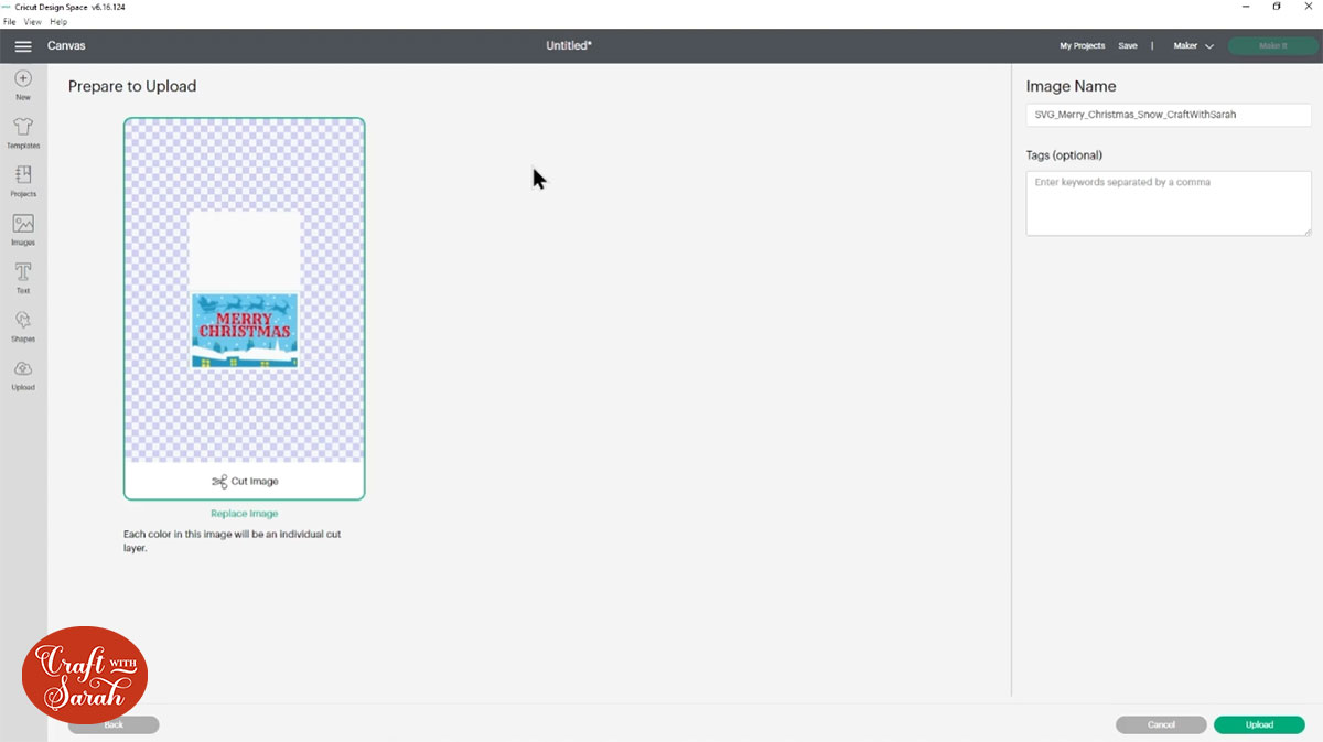 Load the SVG into Design Space