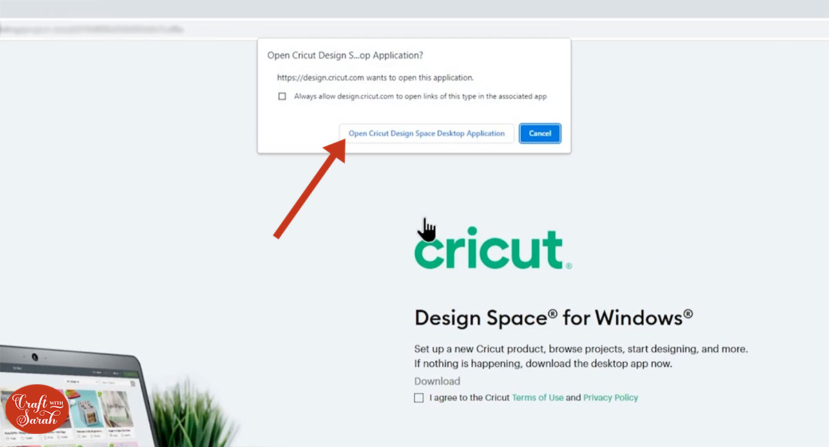 Open Cricut Design Space application