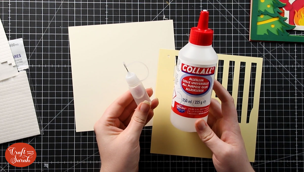 Collall glue and needle tip applicator