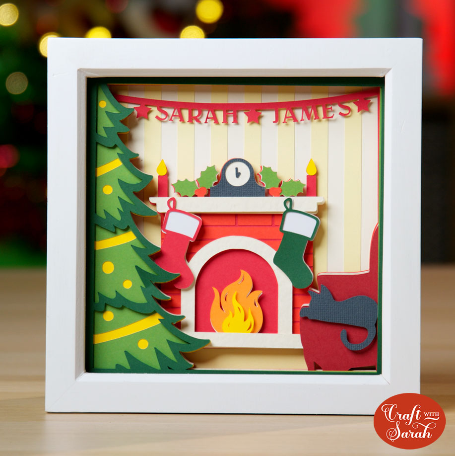 Christmas shadow box