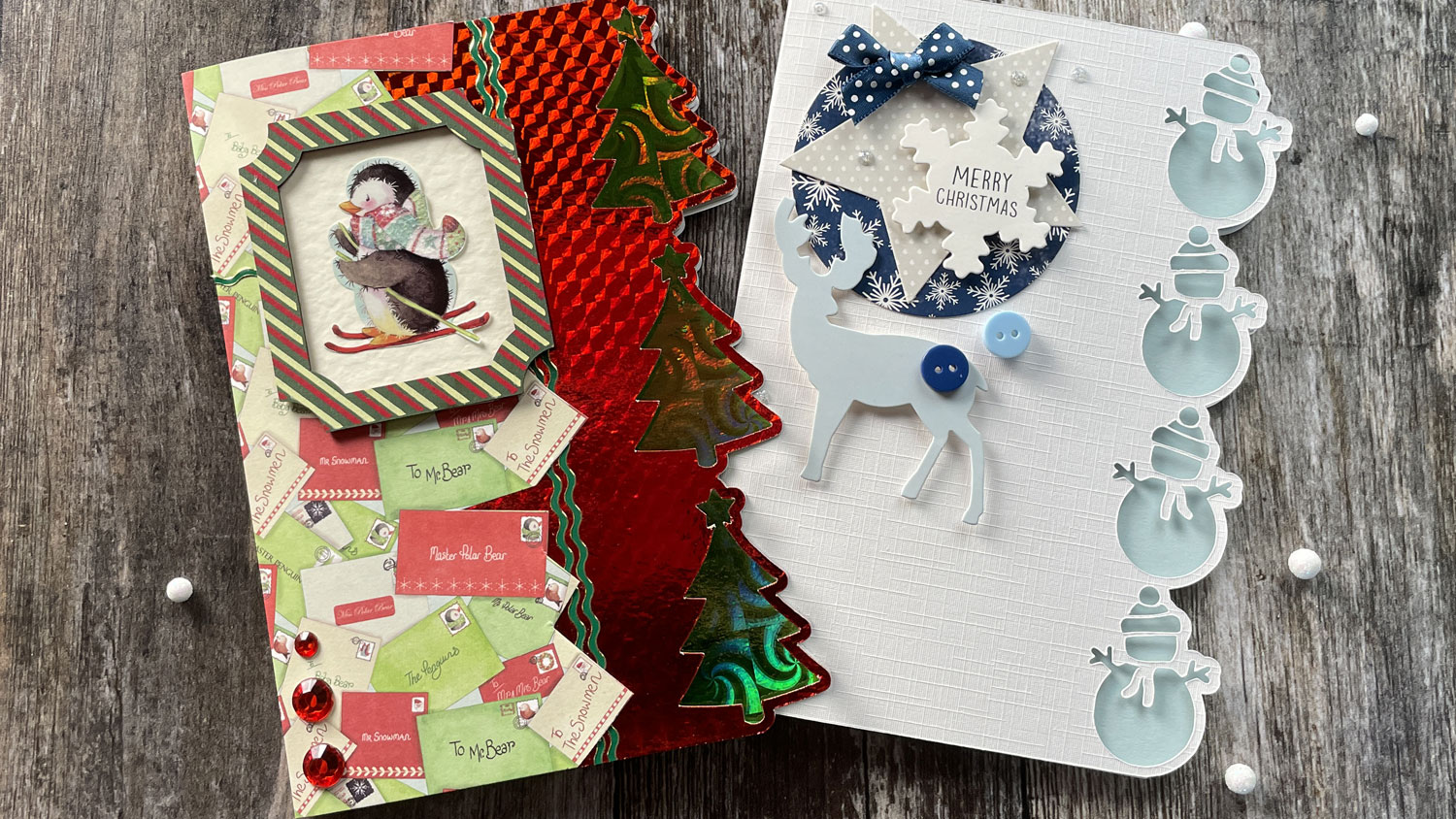 Easy Christmas Cards! Make Fun & Festive Side-Edge Cards