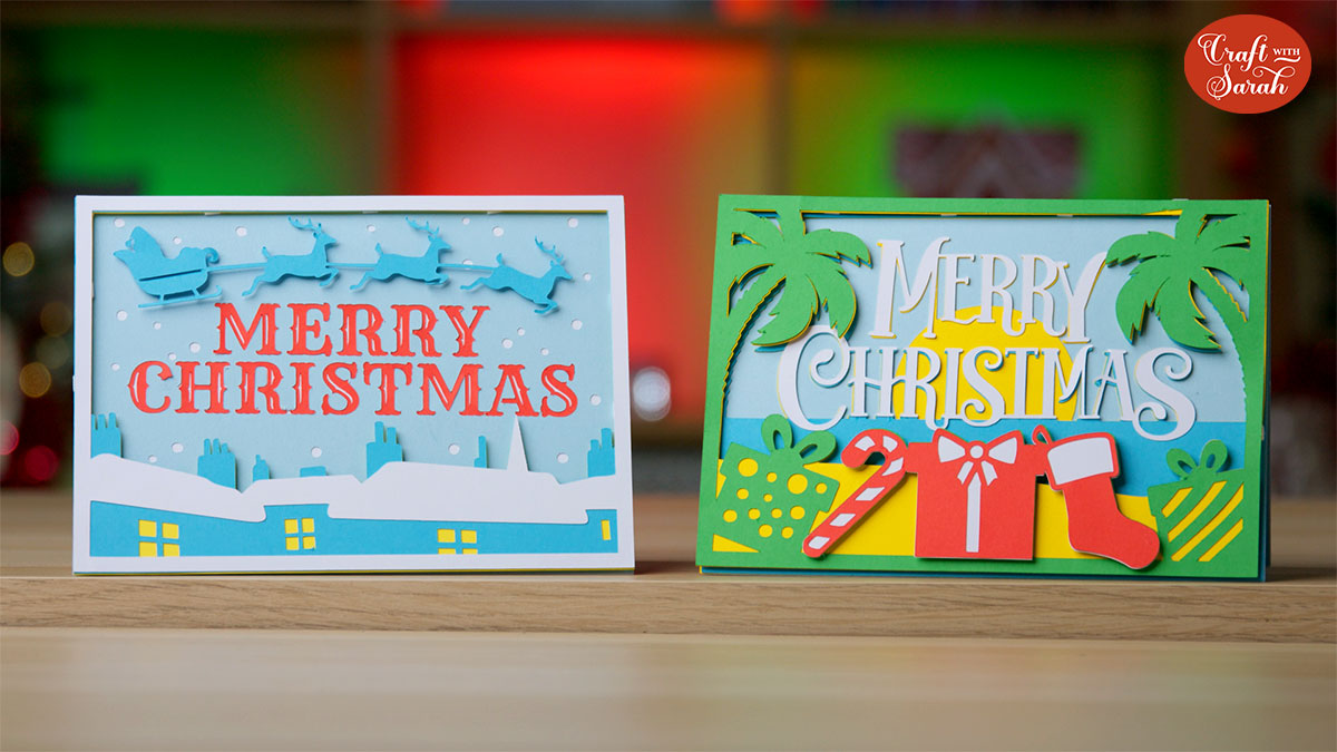 Layered Christmas cards