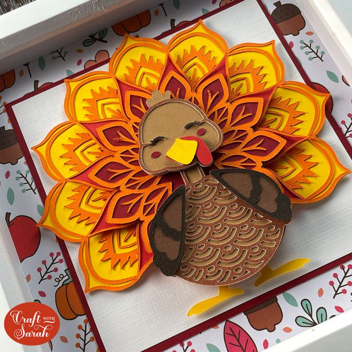 Free Layered Turkey SVG for an Easy Thanksgiving Craft with Paper