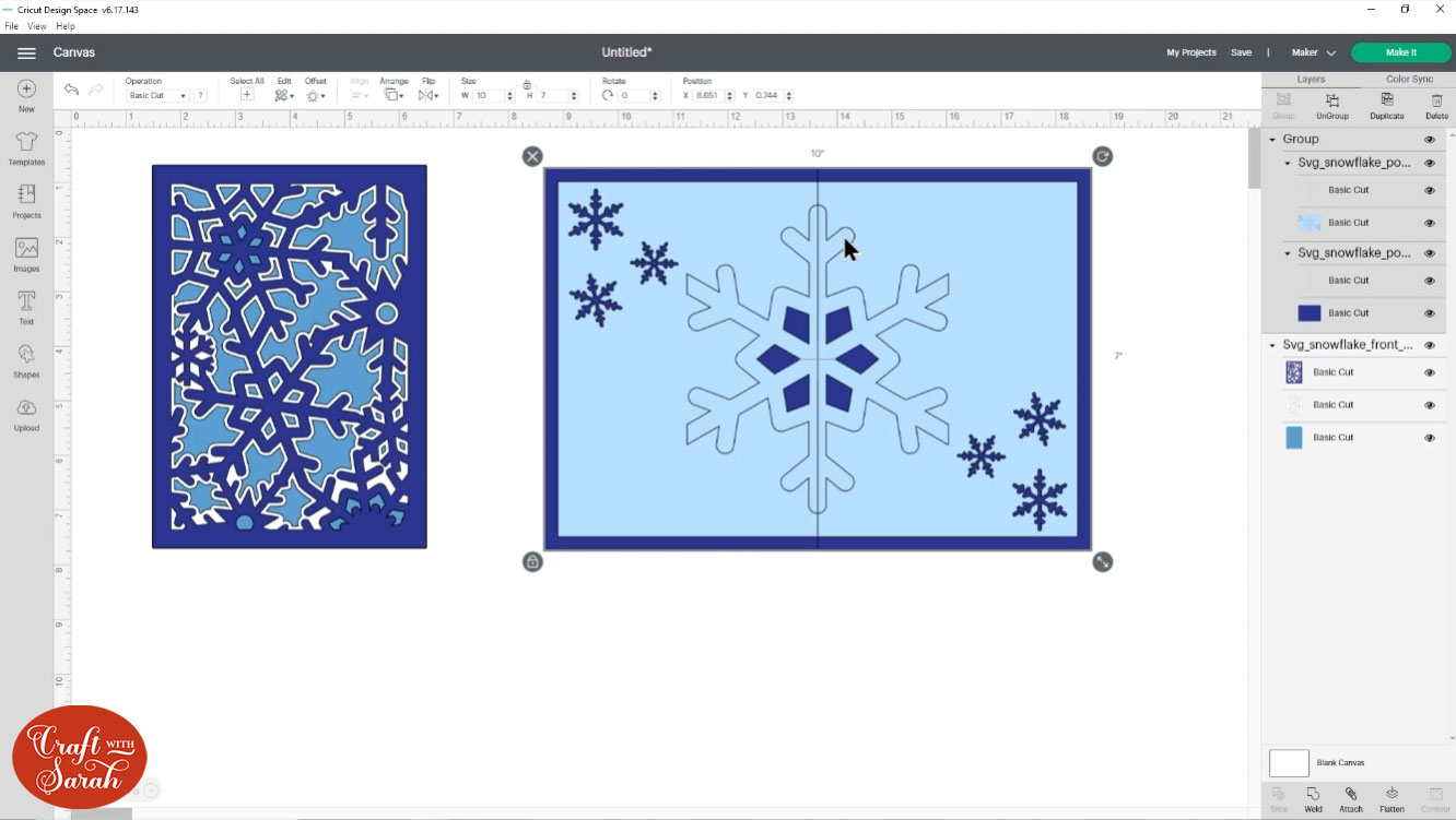 Check the size of the design