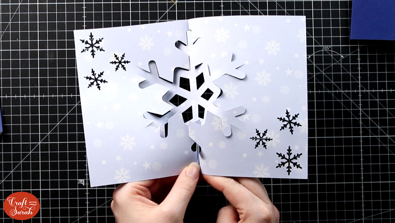 Pinch the valley folds