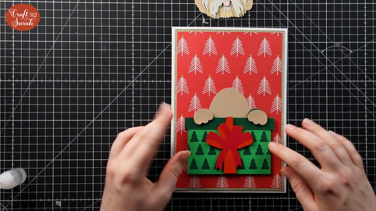 Glue the body to the card