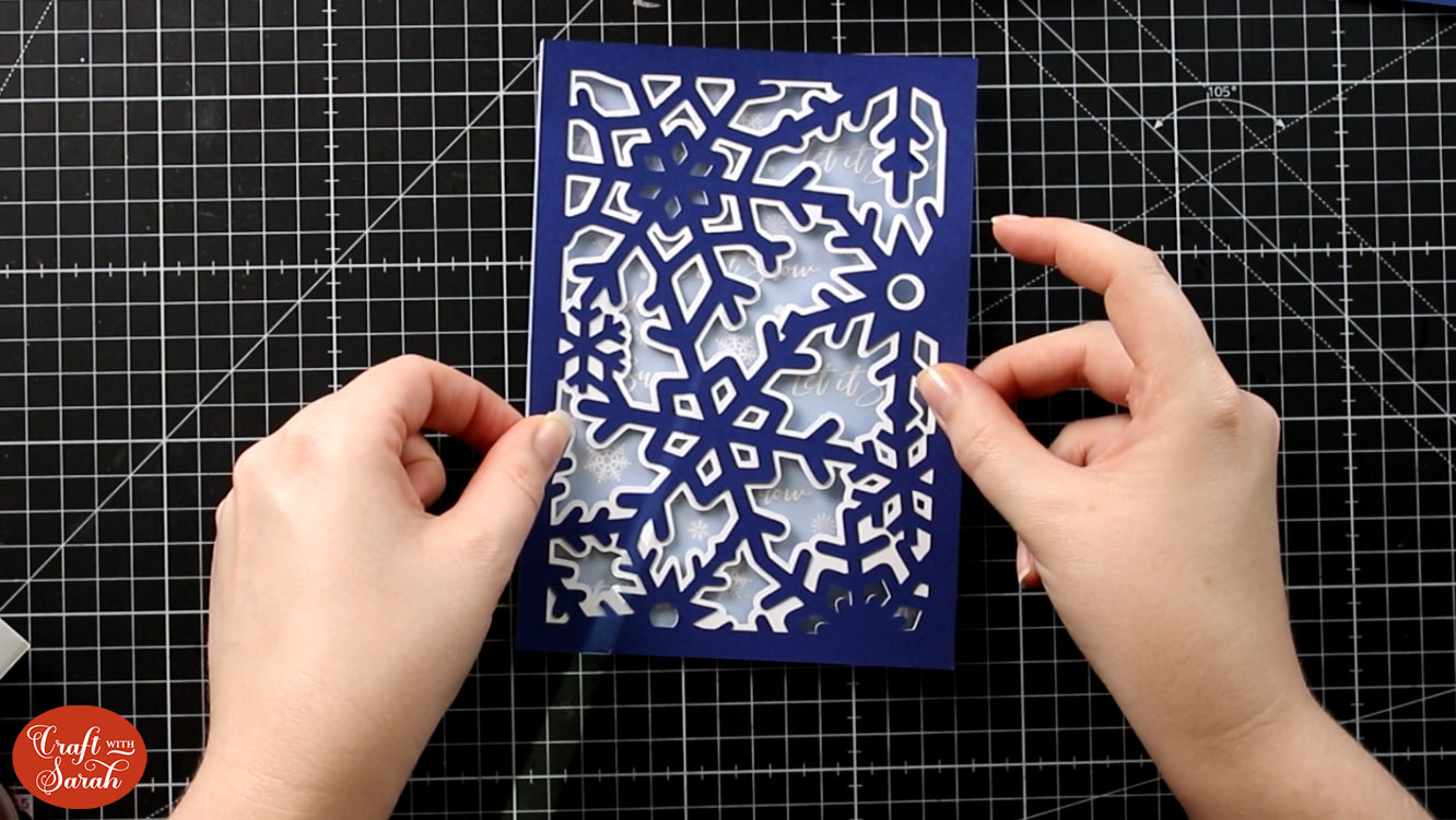 Glue to the base card