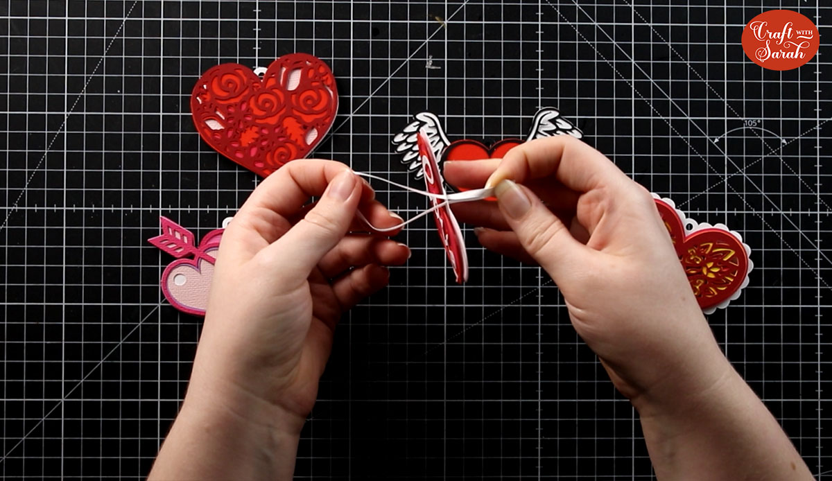 Make Beautiful DIY Heart Ornaments for Valentine's Tree Decorations - Craft  with Sarah