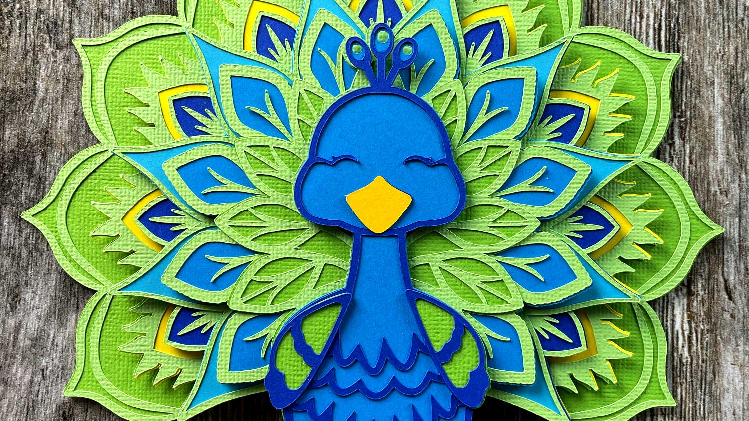 Free Layered Peacock SVG