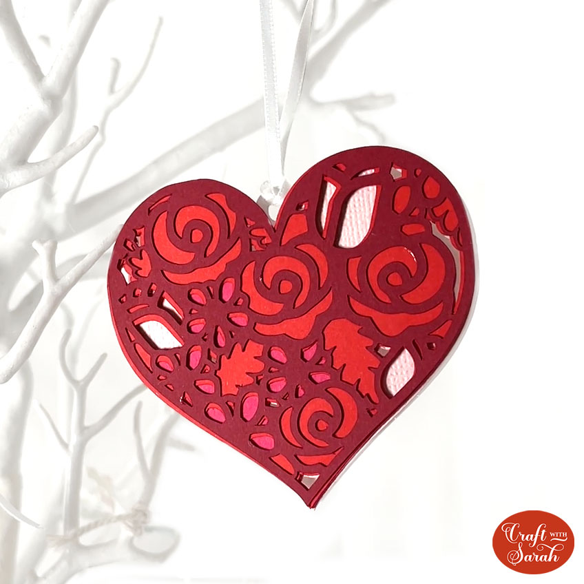 Make Beautiful DIY Heart Ornaments for Valentine's Tree Decorations - Craft  with Sarah