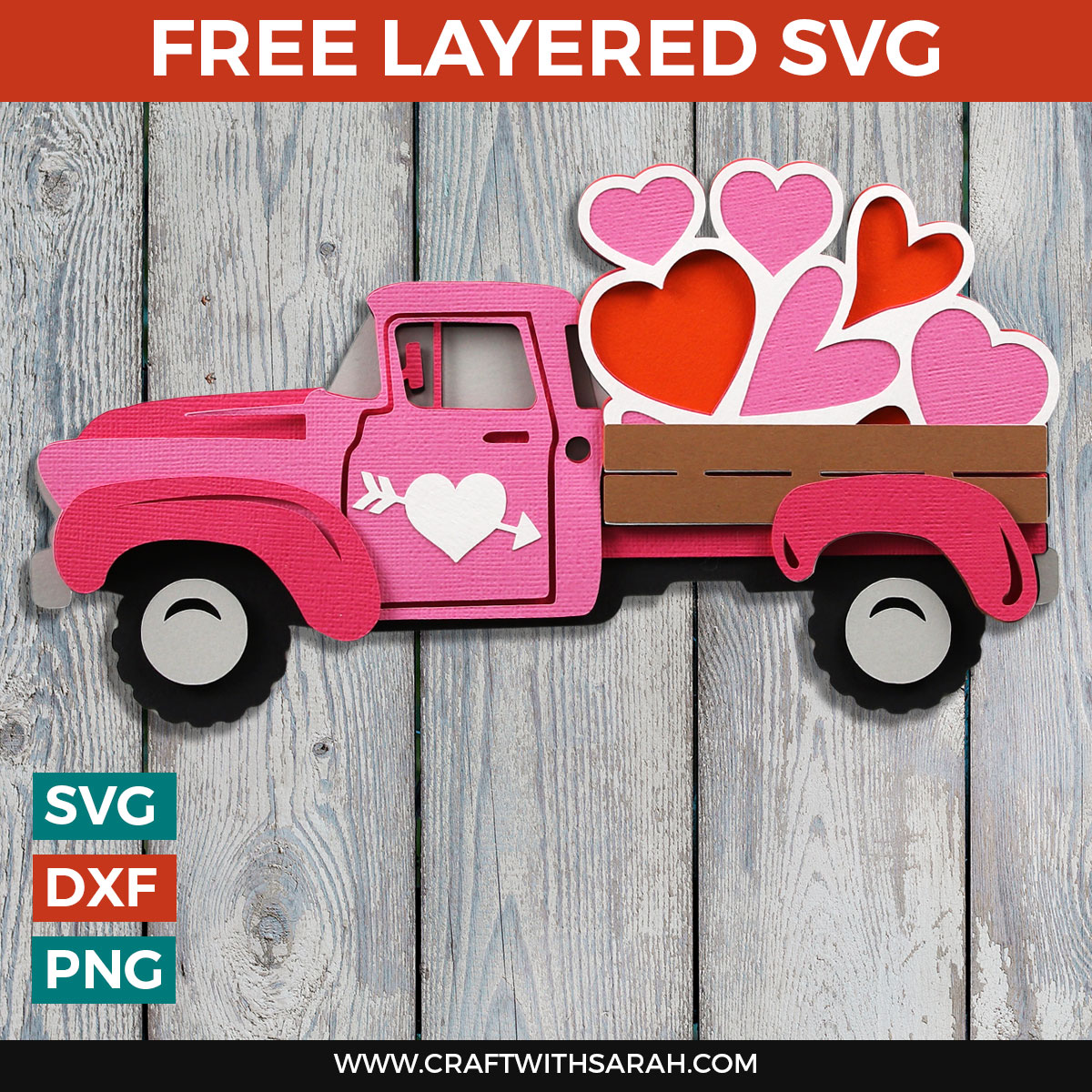 Valentine’s Day Heart Truck SVG for the One You Love!
