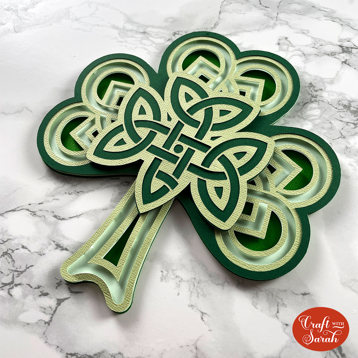 Layered mandala shamrock