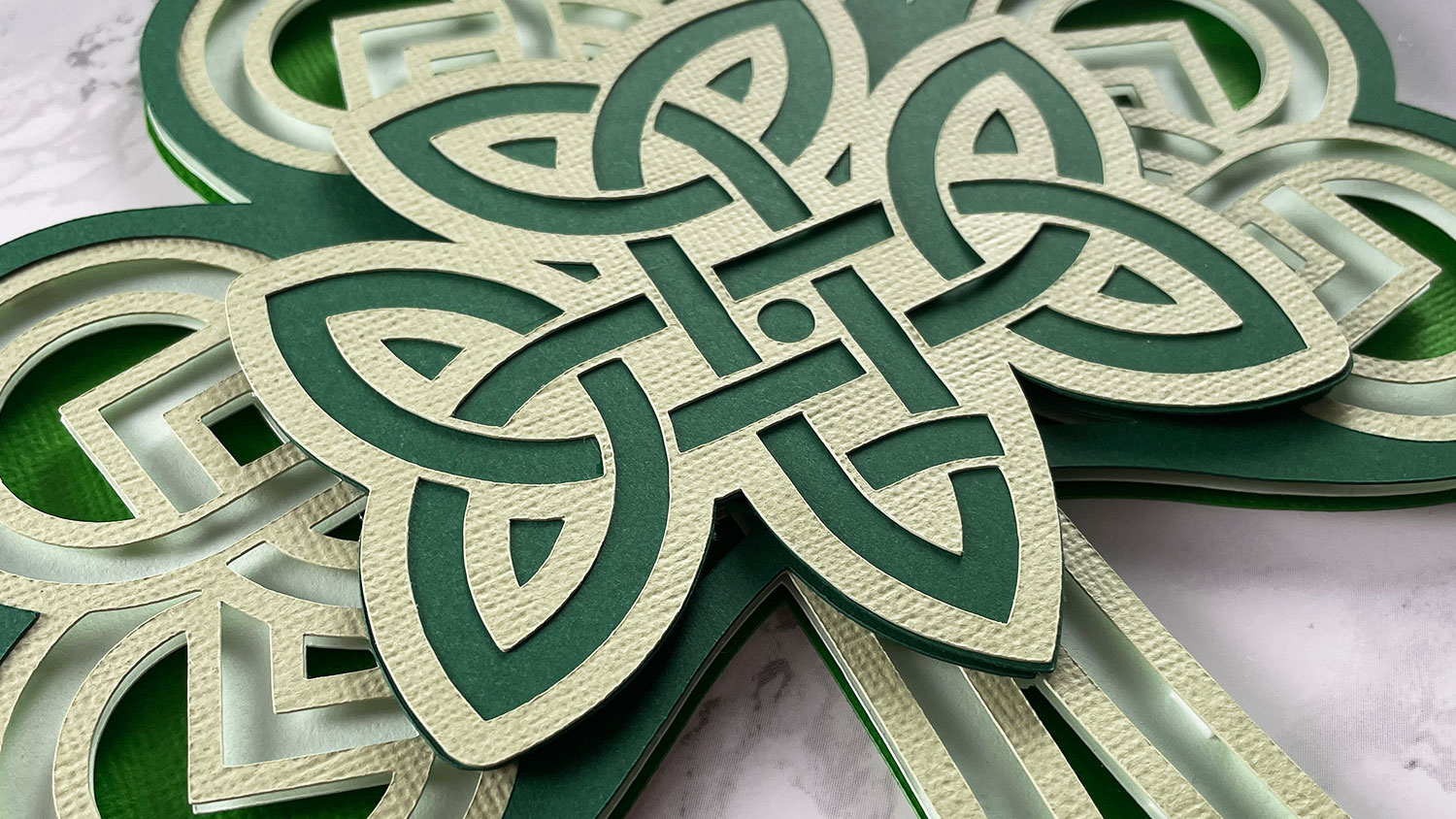 Free Layered Shamrock SVG