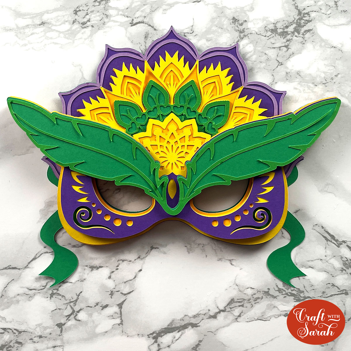 Mardi Gras mask svg