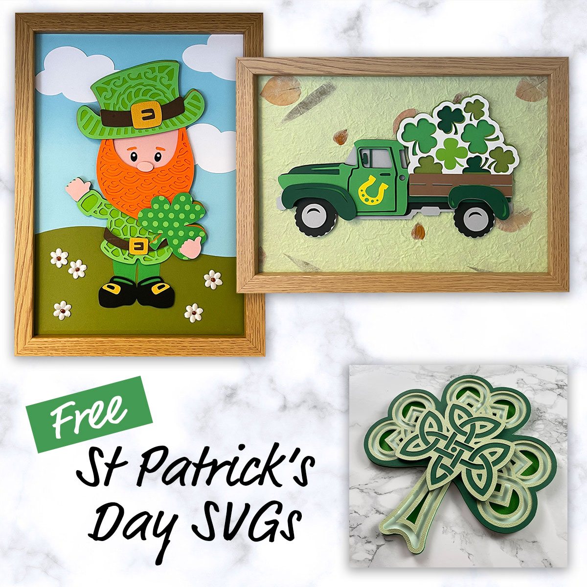 Free St Patrick’s Day SVG Files ☘️ Shamrocks, Leprechauns & More!