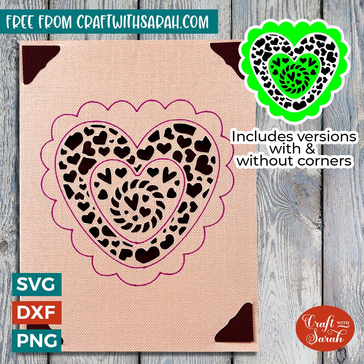 SVG: Valentines Day Insert Card. Cricut Joy Friendly. Draw 