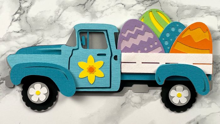 Free Easter Truck SVG 🥰 Easy Cricut Craft for Easter - Craft with Sarah