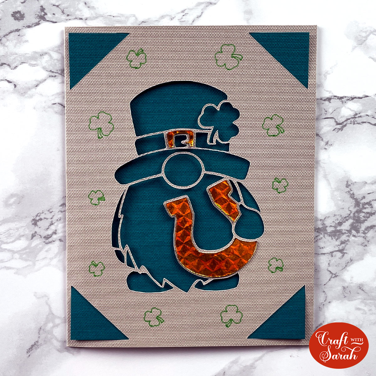 Leprechaun card for Cricut Joy