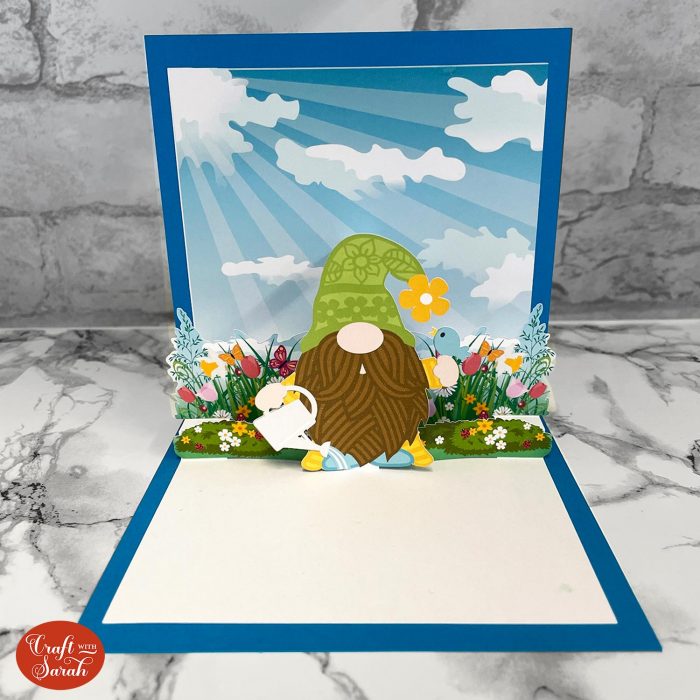 Cute Gnome Pop Out Card Using Cricut's Print Then Cut - Craft with Sarah