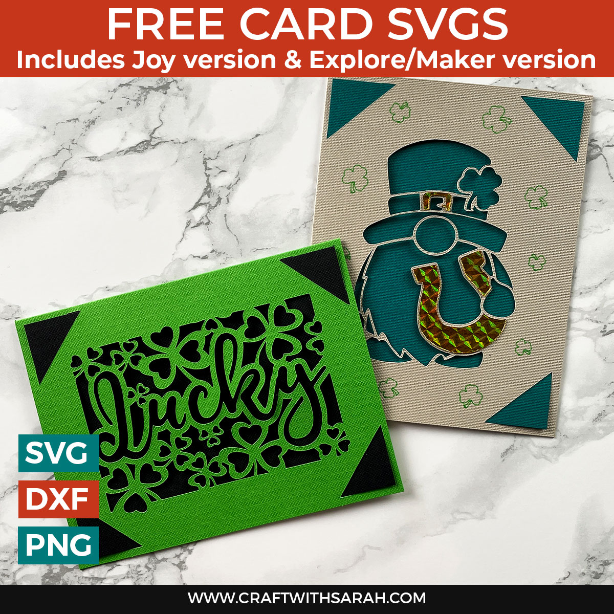 DIY St Patrick’s Day Cards: Free Insert Card SVGs