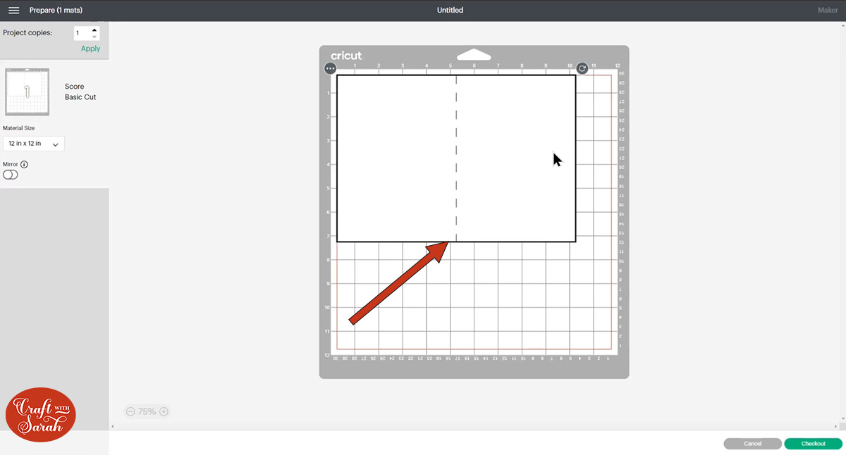 Make It screen with score line in position