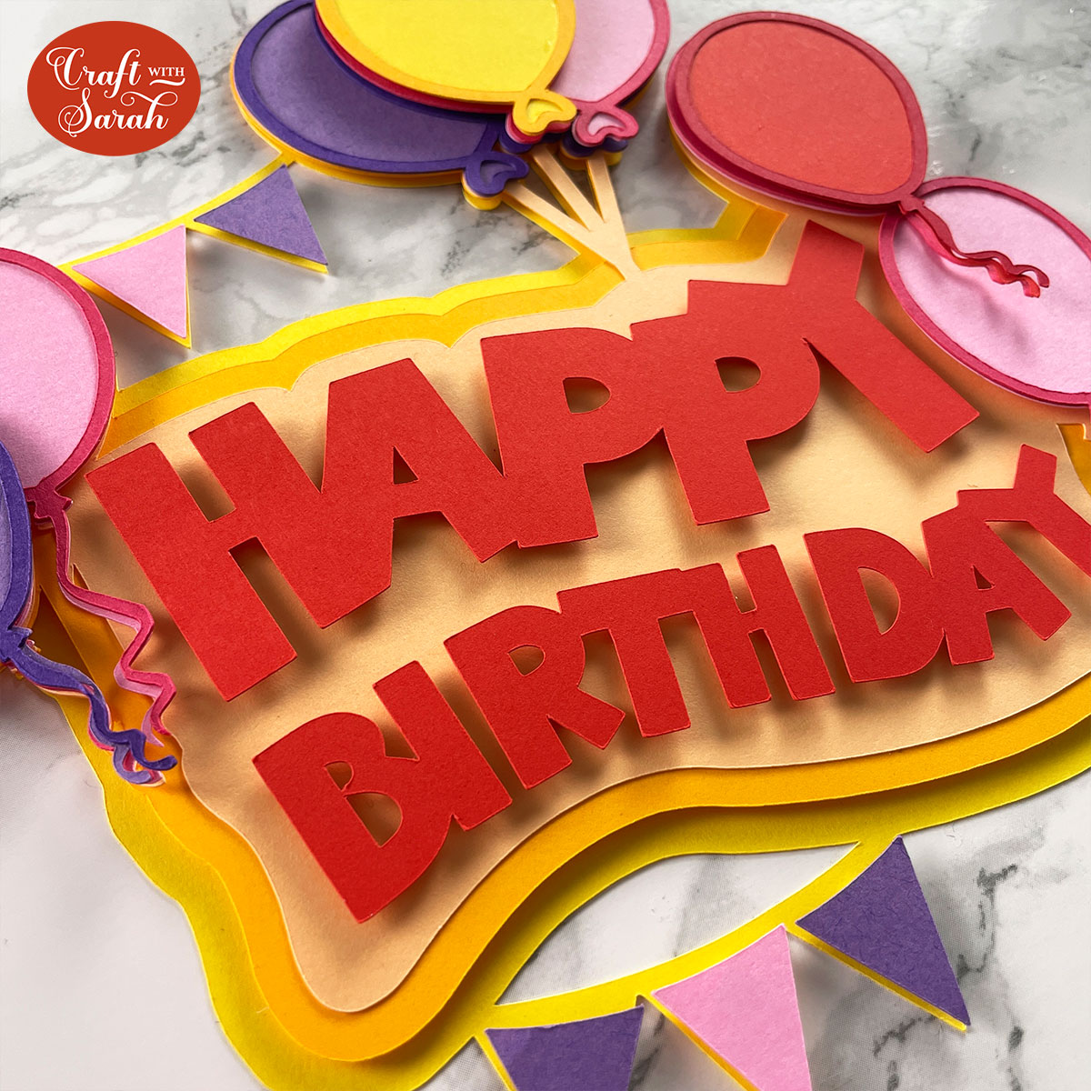 Birthday balloons SVG file