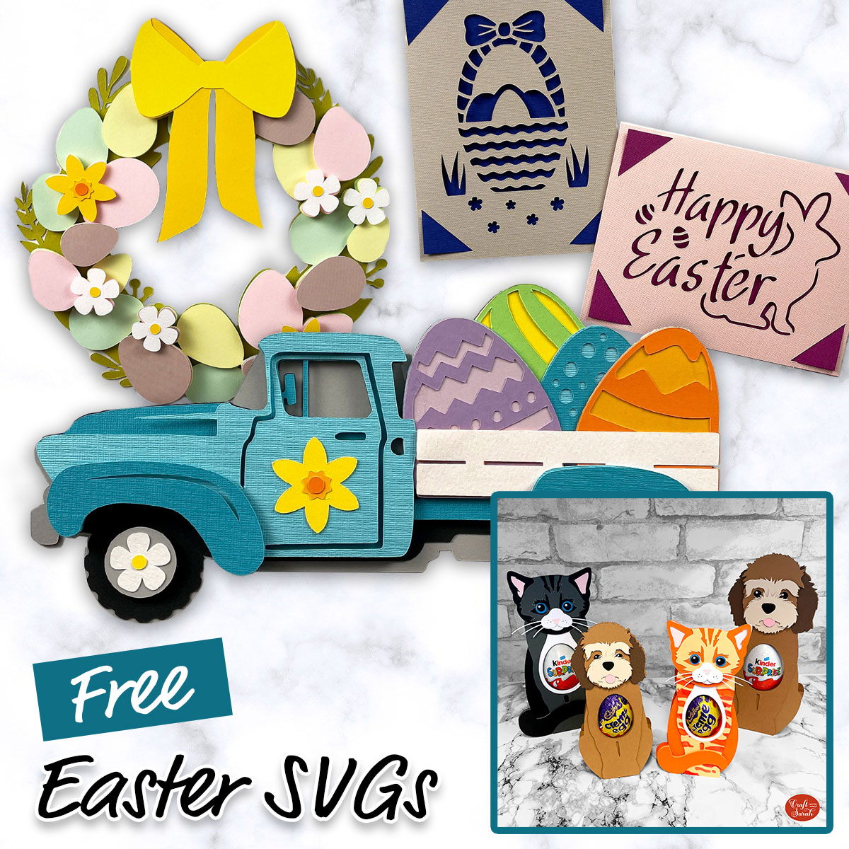 Free Easter SVG Files for Cricut 🥰 Layered Easter SVGS & More