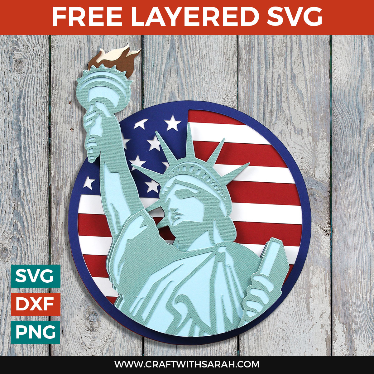 Statue of Liberty SVG for the 4th of July