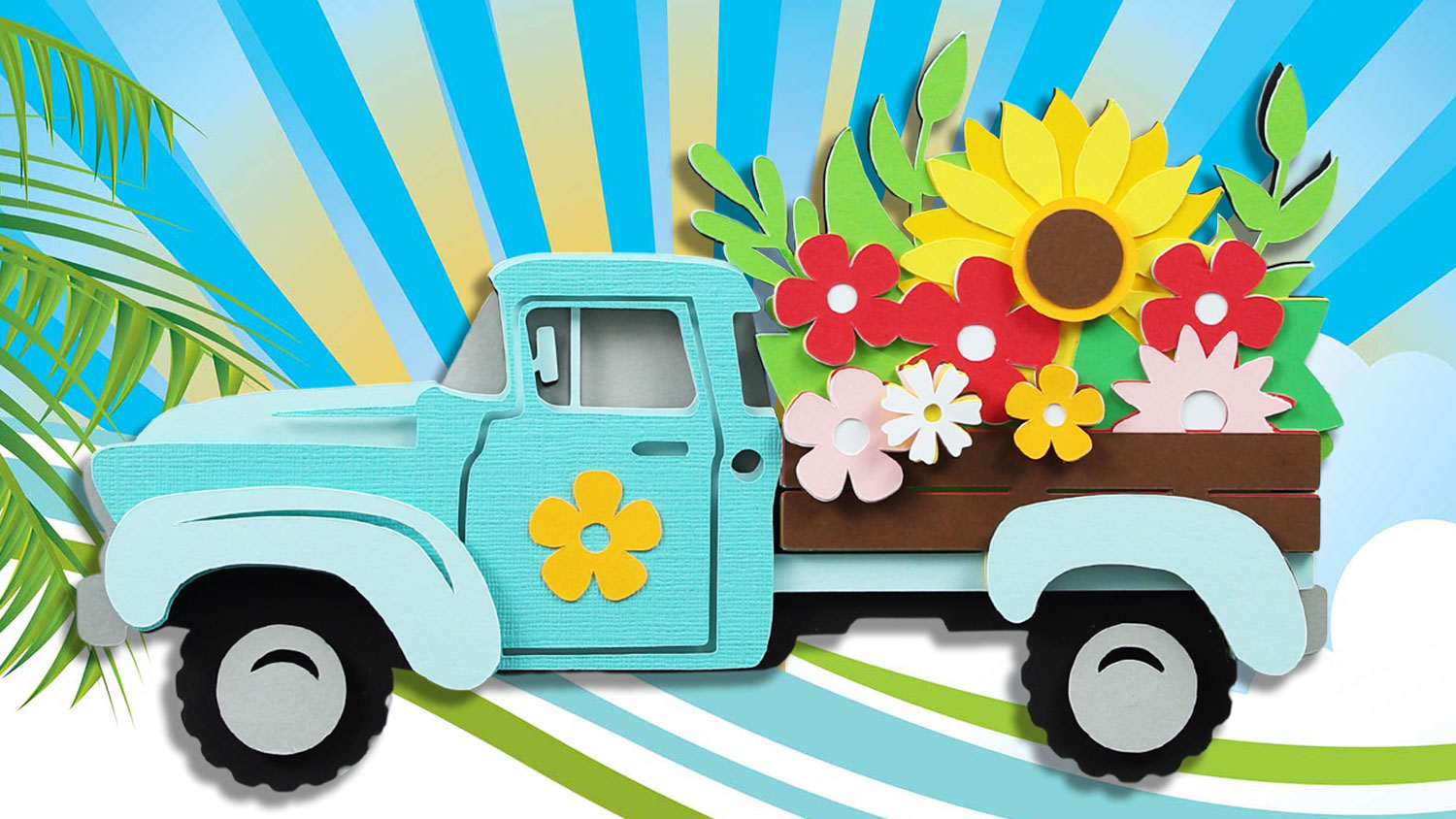 Free Summer Truck SVG