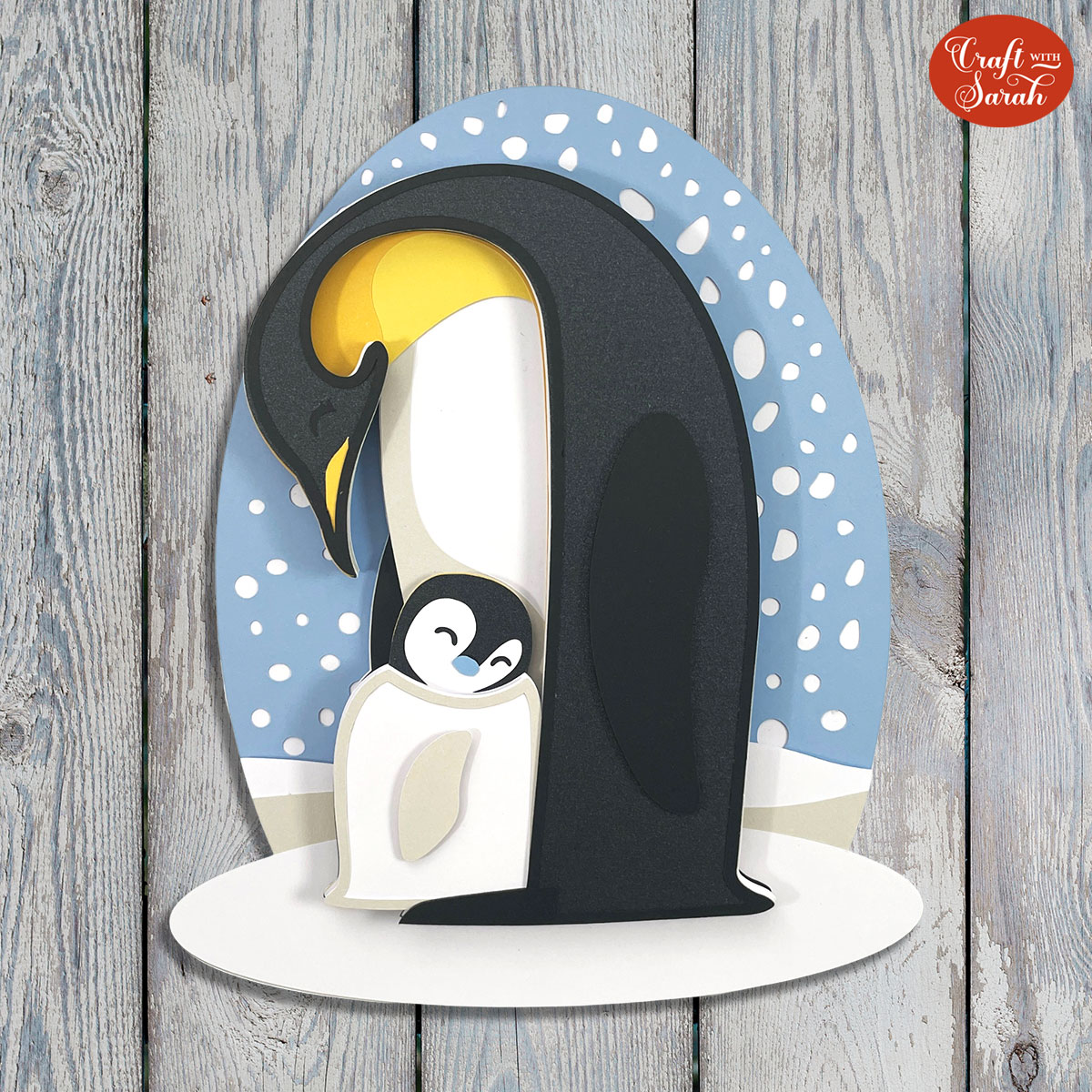 Free Layered Penguins SVG 🐧 - Craft with Sarah