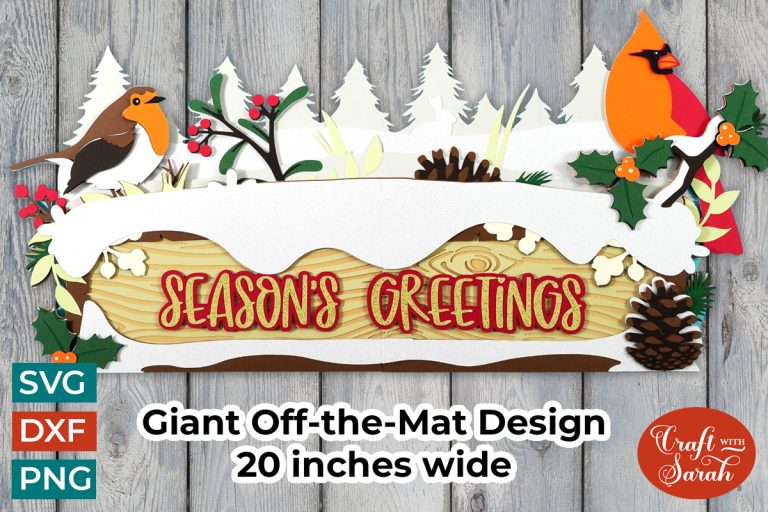 Make a GIANT Wall Art Sign for Winter ️ Cute Cardinal & Robin Crafts