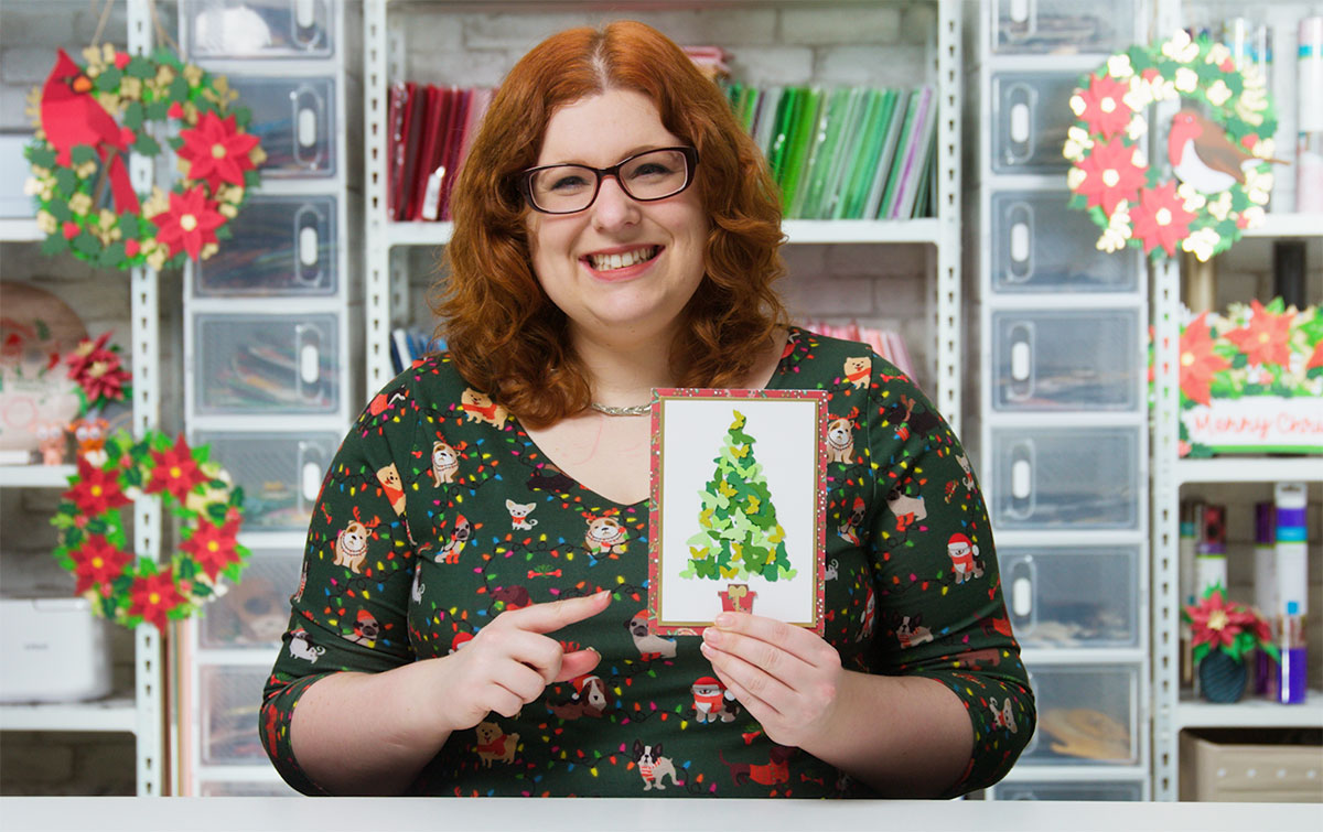 CCC Day 14 ️ Butterfly Tree Card - Use Your Scraps! - Craft with Sarah